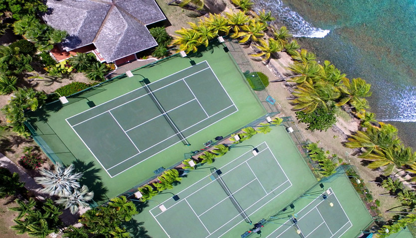 Curtain Bluff Tennis Courts