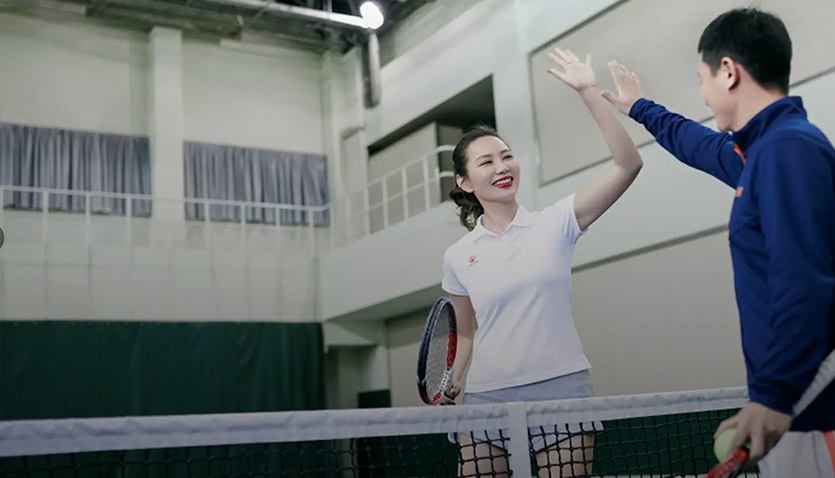 China World Hotel Tennis Players
