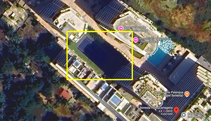 Sonesta Hotel Cartagena Tennis Court Location